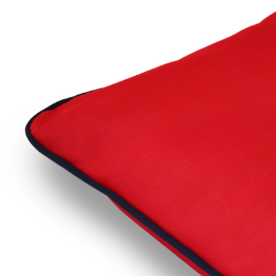 Housse pour coussin - West Coast - Rouge / Bleu Marine